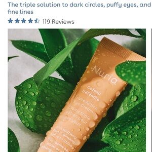 Orange Eye Cream for Dark Circles and Puffiness
